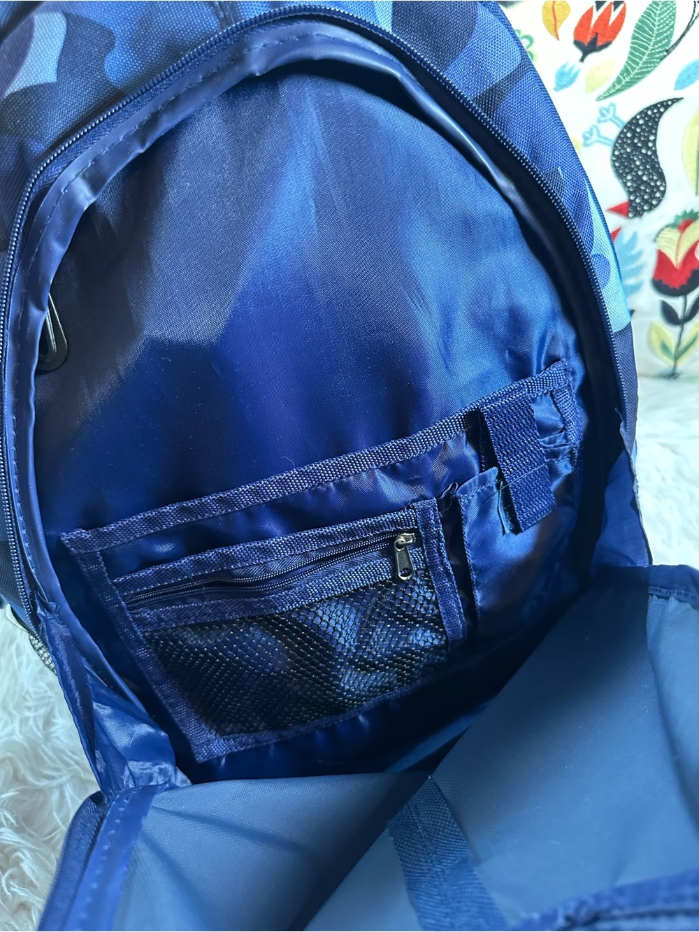 M-88 • Blue Camouflage Rolling Backpack - Picture 3 of 15